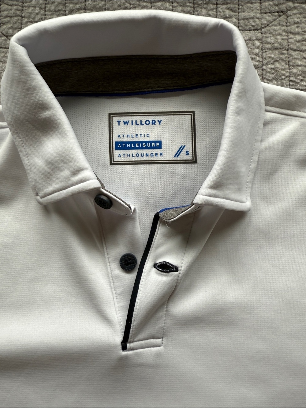 Twillory Men’s Athleisure Performance Polo Small - White - Picture 2 of 4